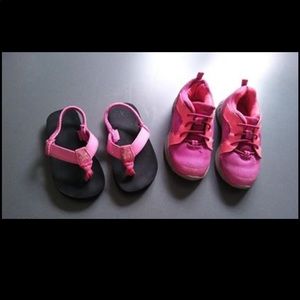Girls OshKosh 10 Tennis Shoes & 9 OP Sandals